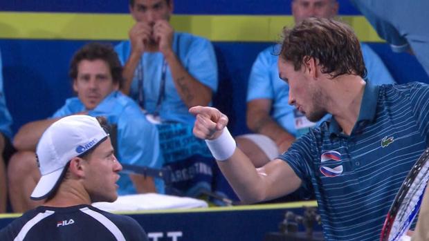 Tensión entre Schwartzman y Medvedev en la Copa ATP: «Eres bobo»