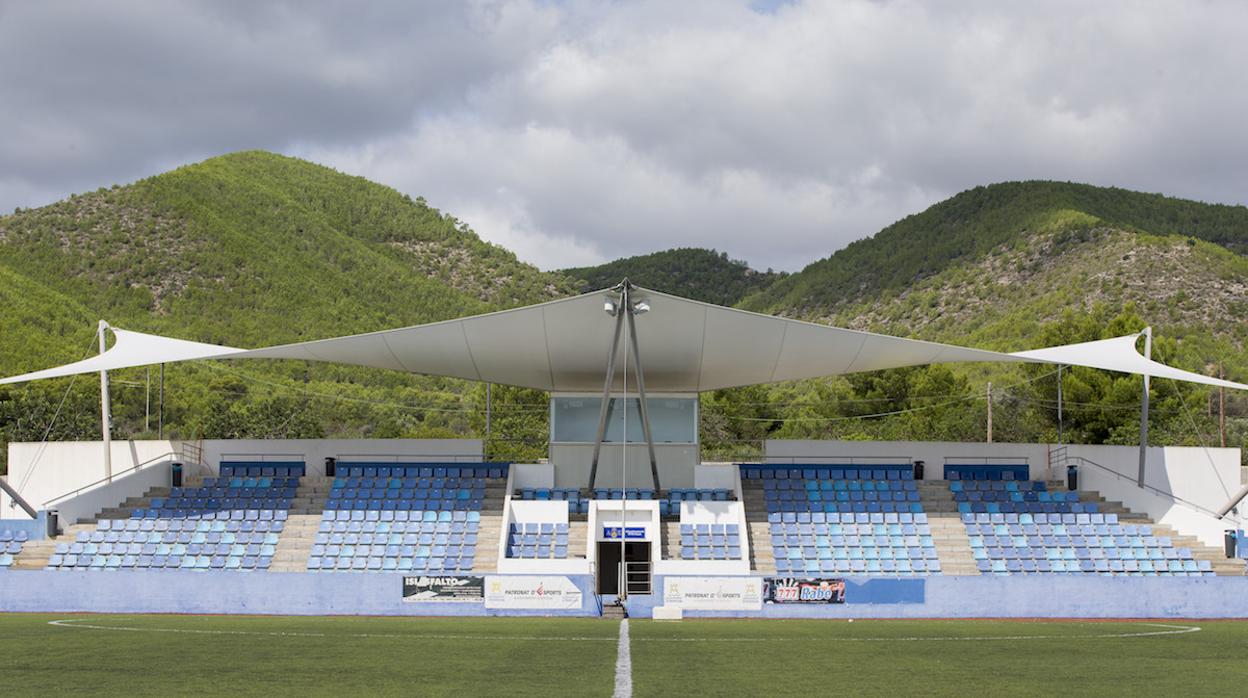 El Estadio de Can Misses, donde juega el Ibiza