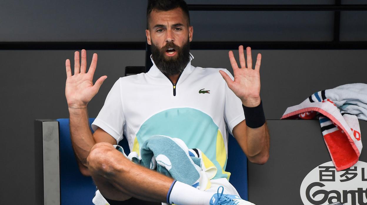 Benoit Paire, durante el partido contra Cilic