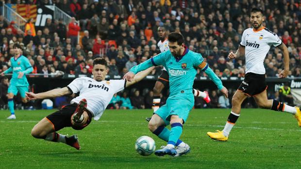 El partido de Messi en el Valencia 2-0 Barcelona