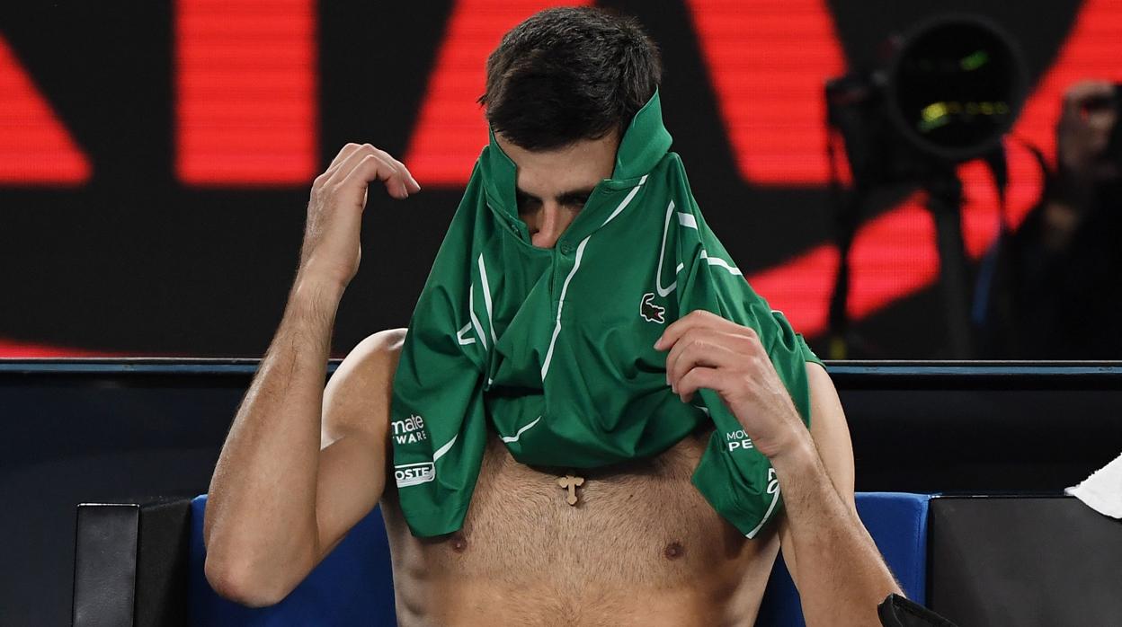 Djokovic, fuera de sí por el juez de silla: «Te has hecho famoso, bien hecho»
