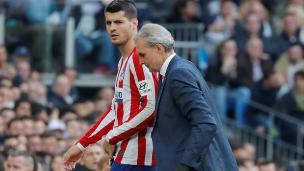 Morata, con una lesión muscular, nueva baja en el Atlético