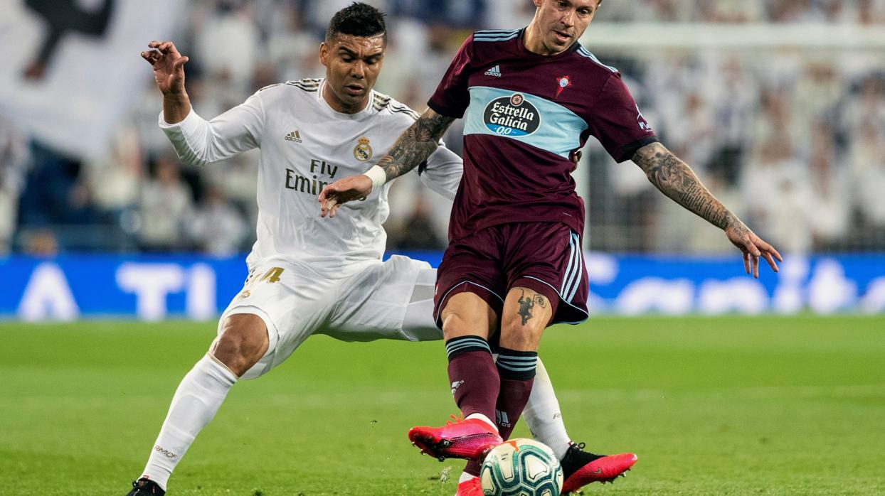 Casemiro, ante el Celta