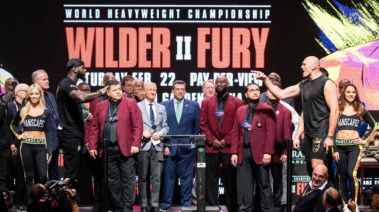 Amenazas, insultos y cuatro metros de separación antes del Wilder-Fury 2