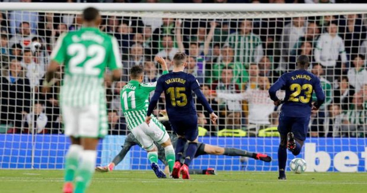 Gol de Tello (2-1) en el Betis - Real Madrid