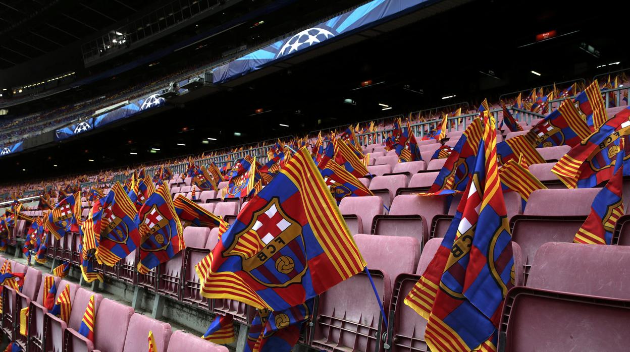 Gradas vacías del Camp Nou