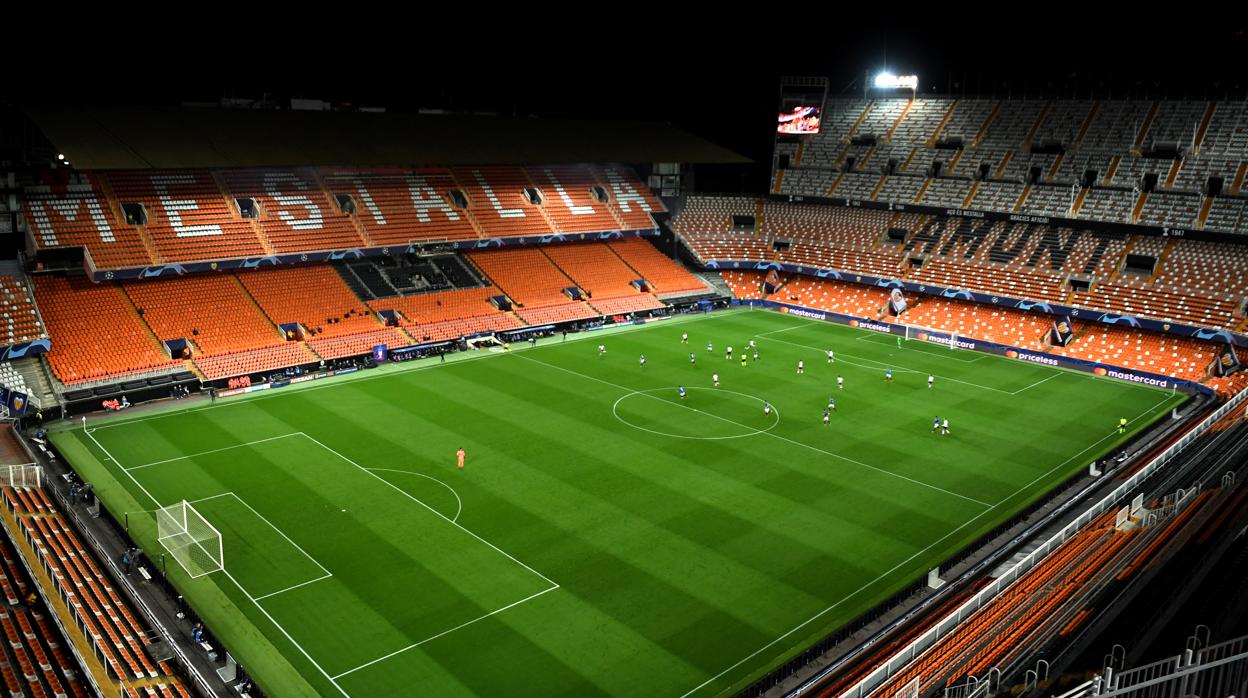 Así lució Mestalla en el Valencia-Atalanta de Champions