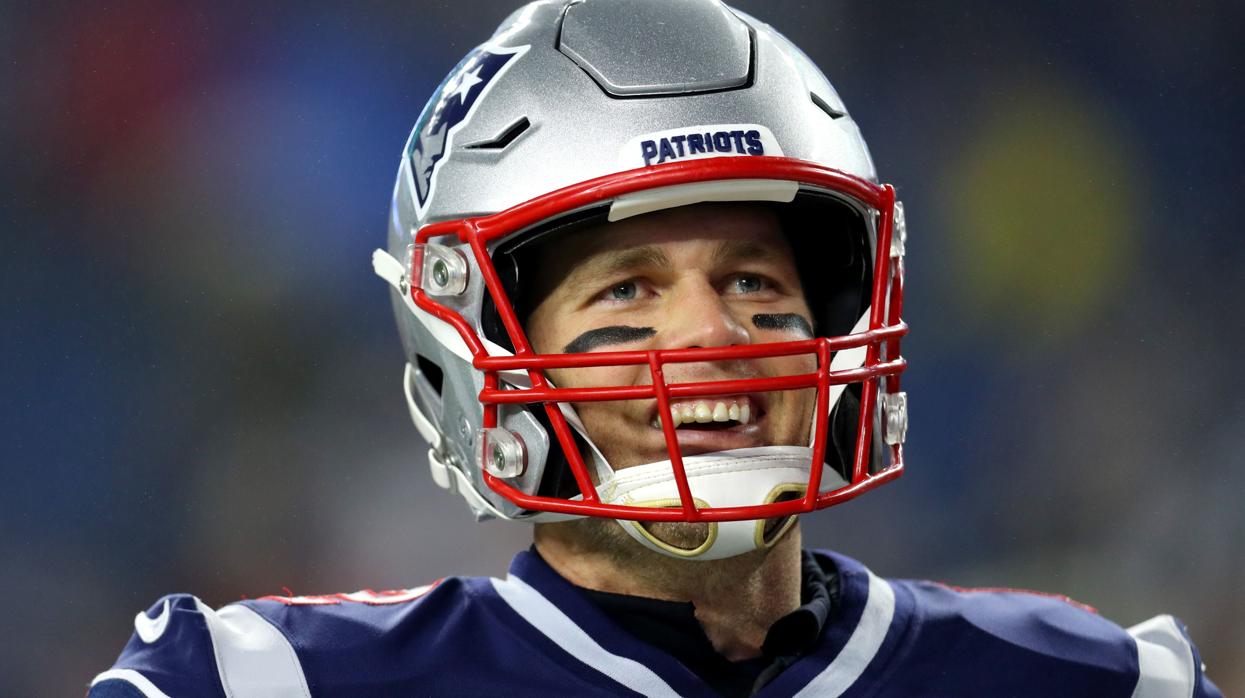 Tom Brady, con los colores de los Patriots