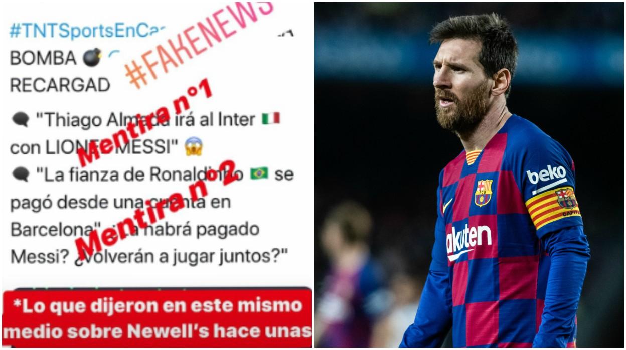 Messi se harta y alza la voz contra los bulos