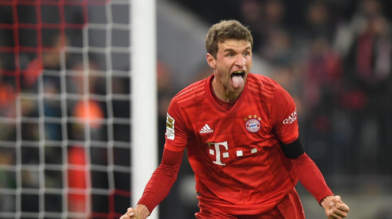 Thomas Mueller celebra un gol