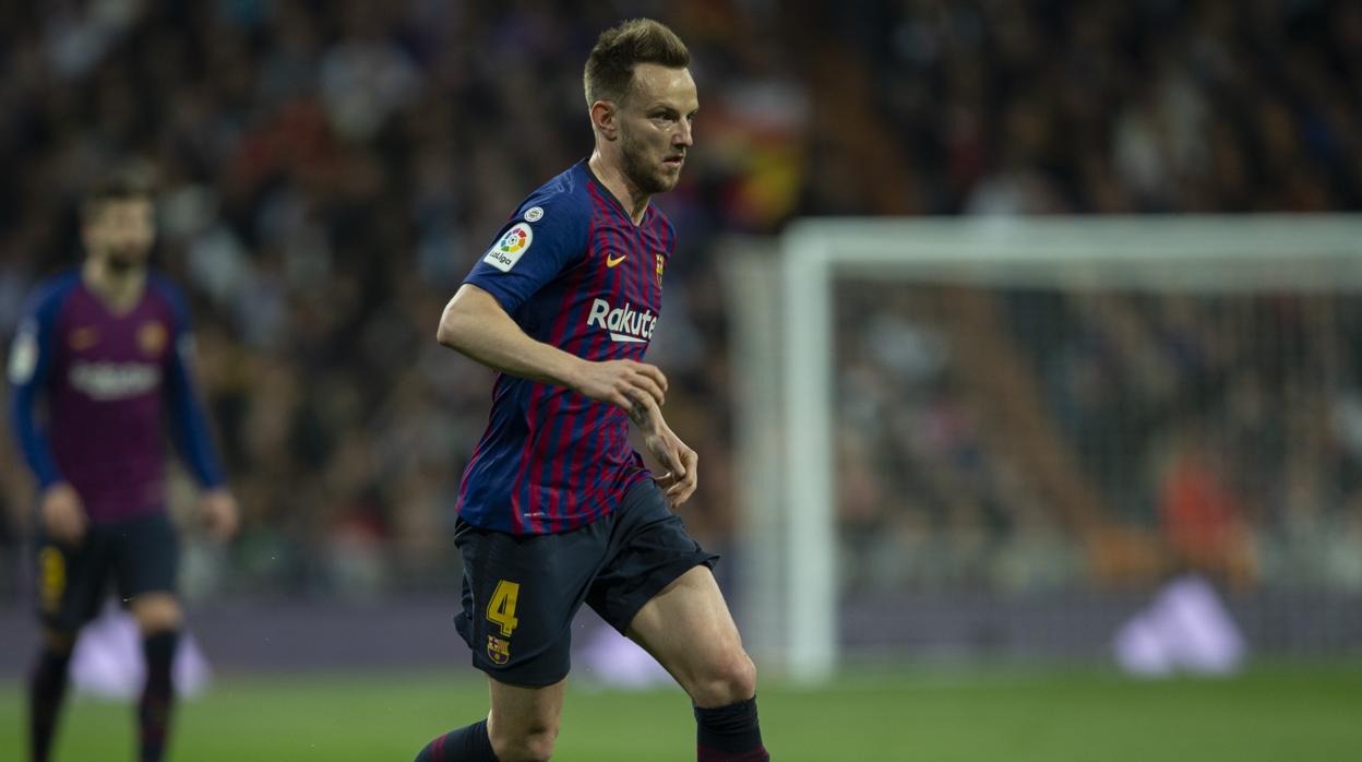 Rakitic, en un partido con el Barça