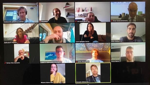 La primera conferencia en red de la Federación de Surfing y logra reunir a todos los deportistas
