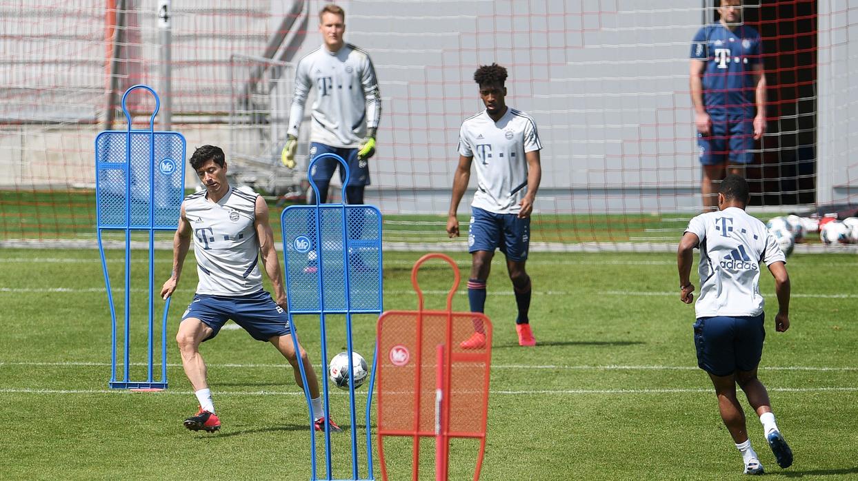 Un entrenamiento del Bayern de esta semana