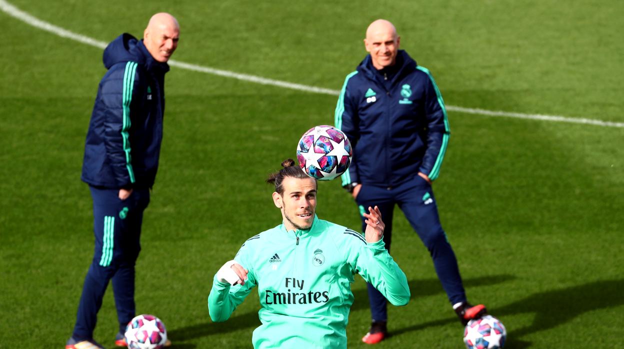 Un entrenamiento del Real Madrid antes del parón