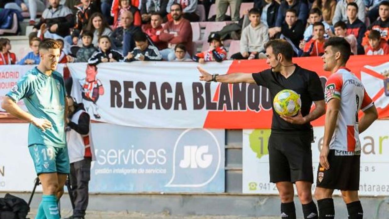 Un partido de la UD Logroñés, uno de los equipos que jugará el playoff de asecenso a Segunda