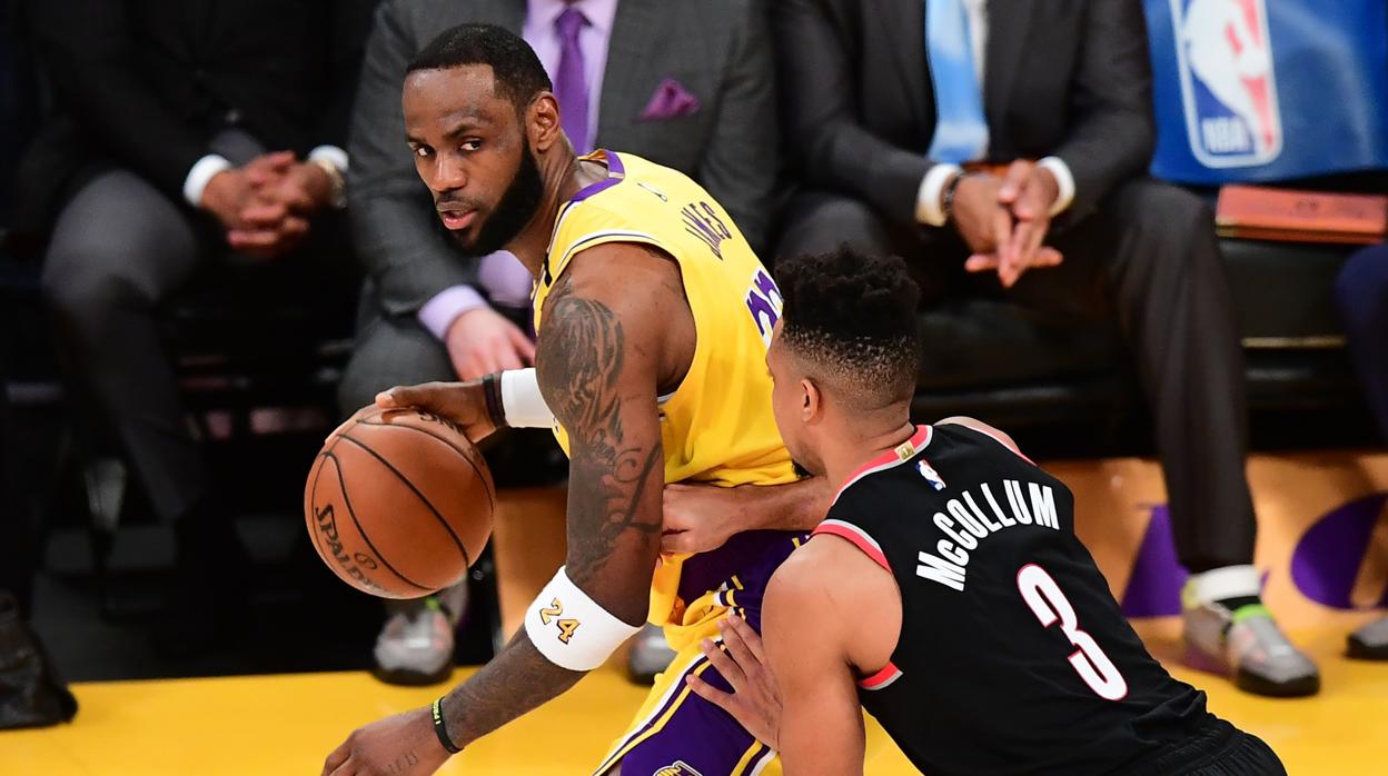 LeBron James, durante un partido