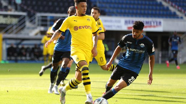 El Dortmund recupera al mejor Sancho y arrasa al Paderborn