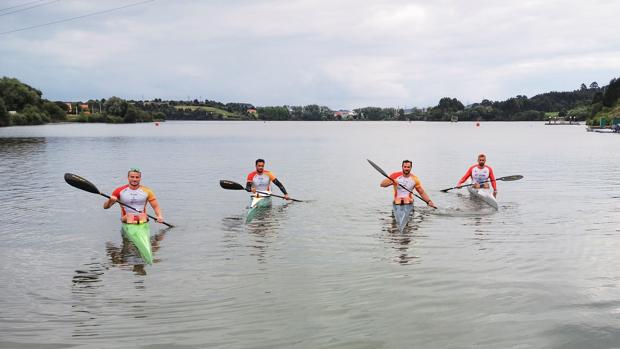 Craviotto, Germade, Walz y Arévalo ya tocan agua juntos para dar músculo al K4