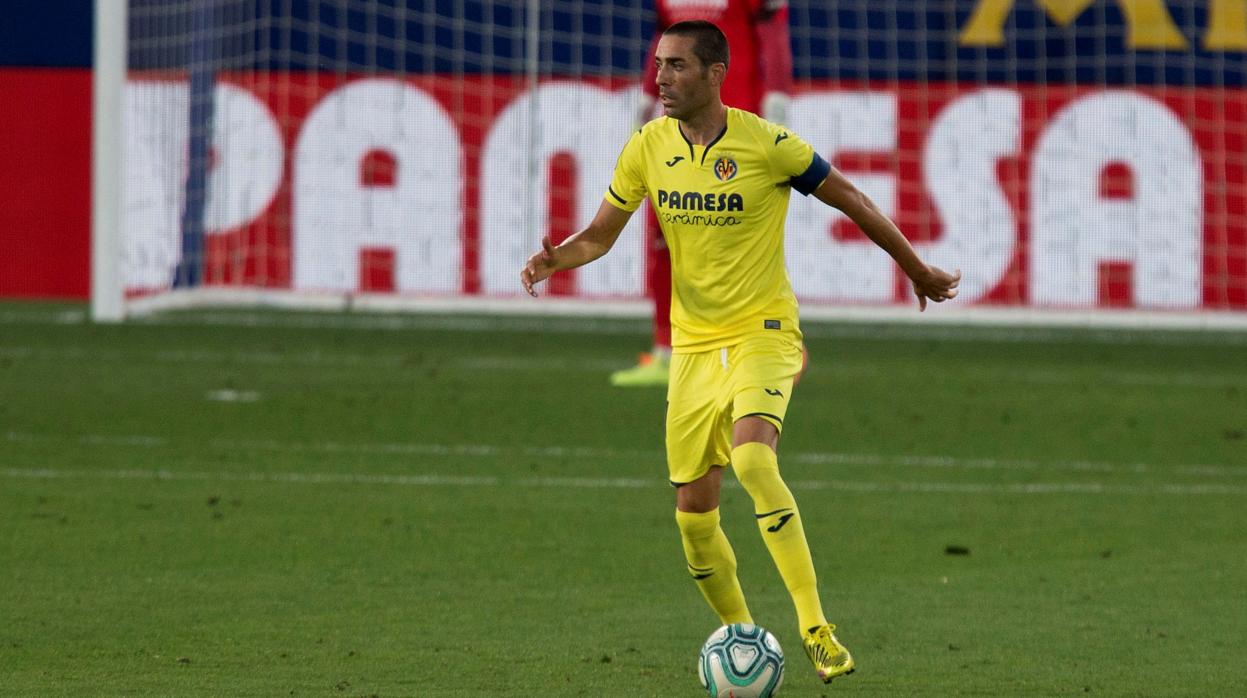 Bruno Soriano, en el partido ante el Sevilla del pasado lunes