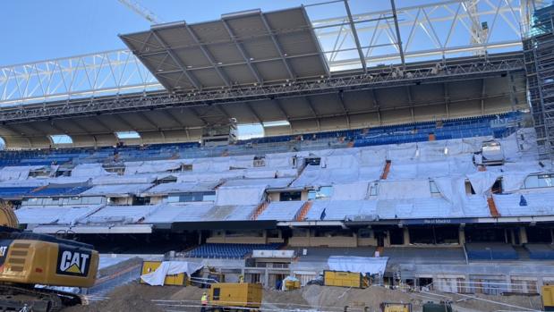 Las últimas e impactantes imágenes de las obras del Santiago Bernabéu