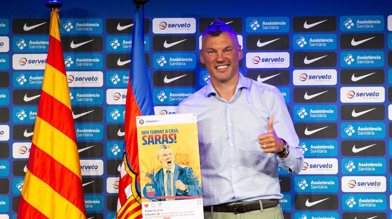 Jasikevicius, en su presentación