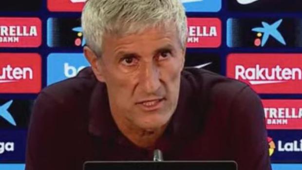 Setién: «Ha habido situaciones difíciles de solventar, pero normales en un vestuario como este»