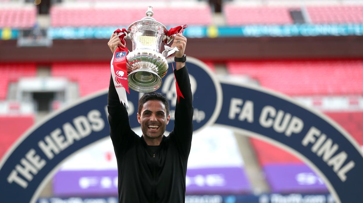 Arteta, con la FA Cup