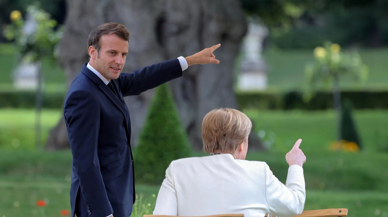 Macron y Merkel, durante un encuentro