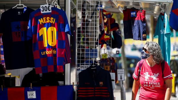 La Rambla ya llora a Messi