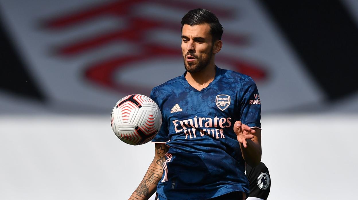 Dani Ceballos, en el Fulham-Arsenal