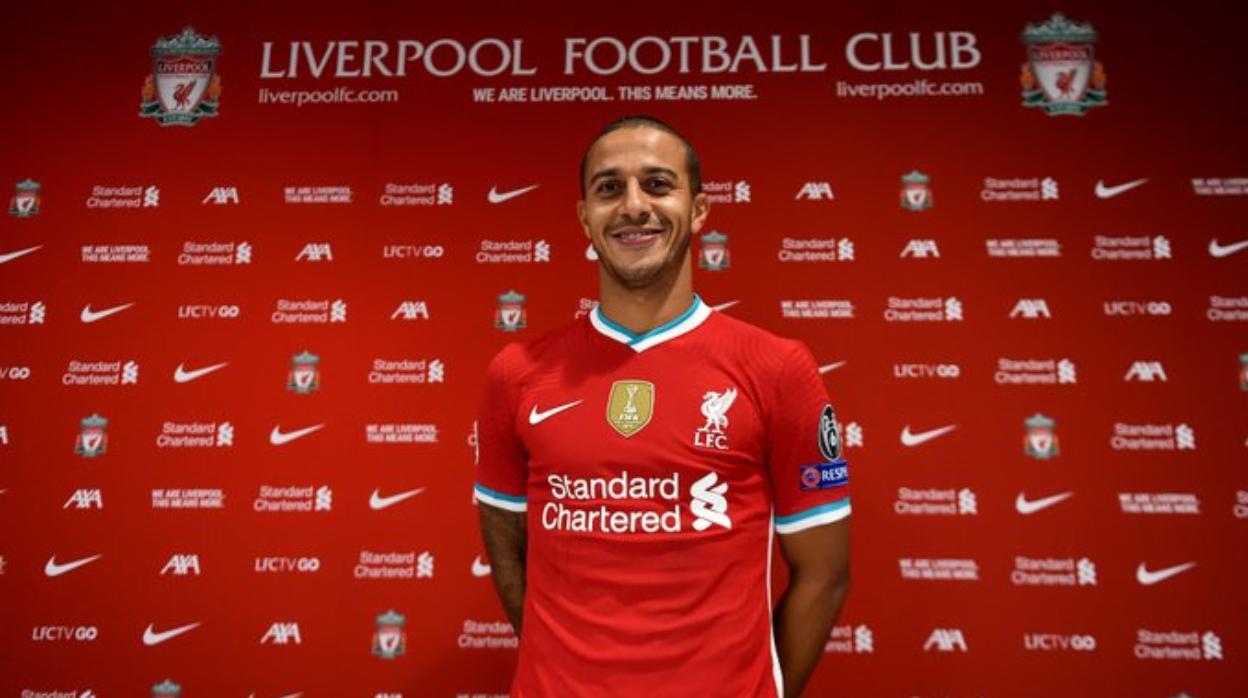 El Liverpool hace oficial el fichaje de Thiago Alcántara