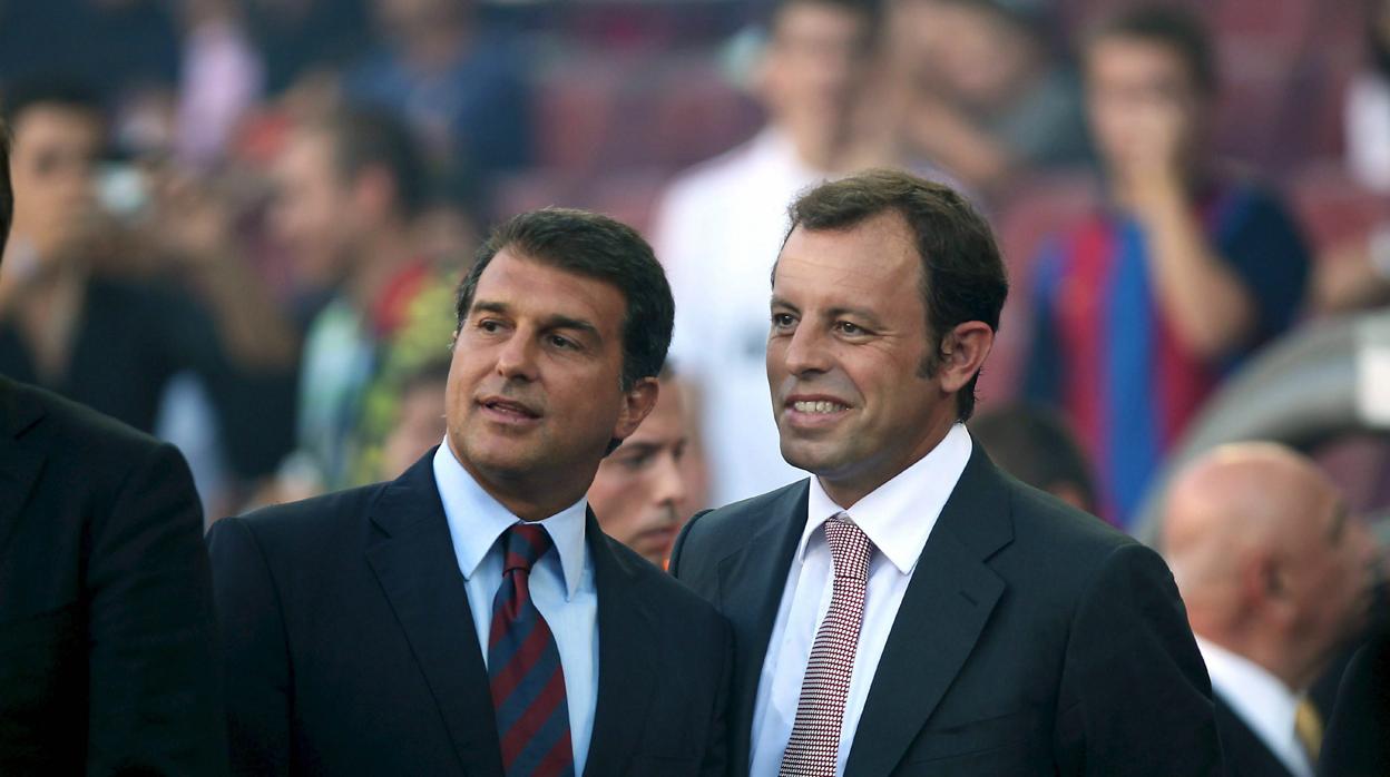 Joan Laporta y Sandro Rosell, cuando ambos compartían candidatura