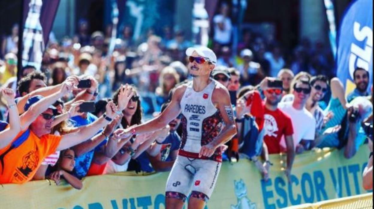 Paredes, en el triatlón de Vitoria