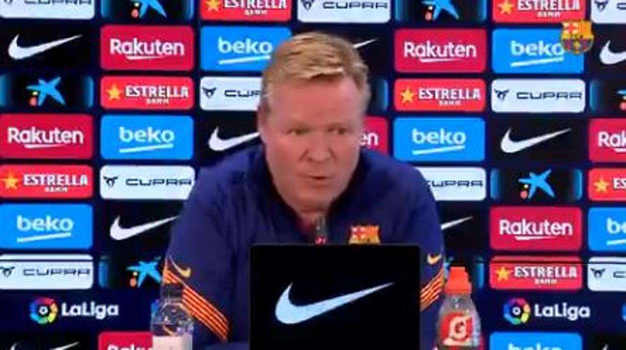 Koeman: «Parece que yo soy el malo de esta película, pero no es así»