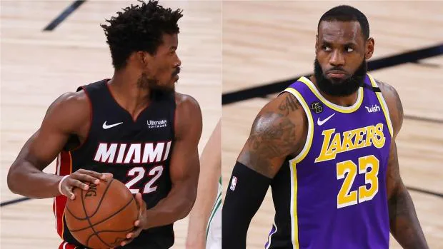 Horarios y dónde ver en directo los partidos de la final de la NBA: Los Ángeles Lakers - Miami Heat
