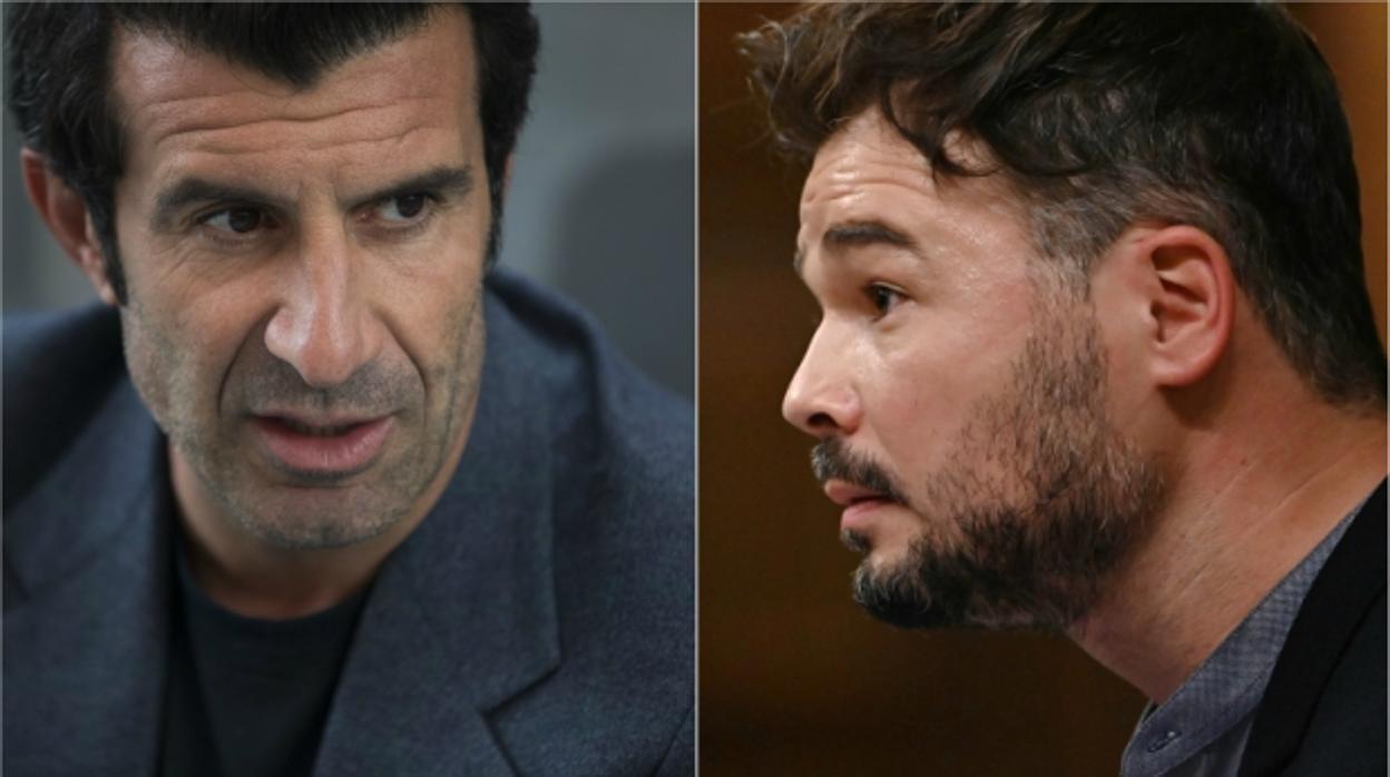 Figo y Rufián se enzarzan: «He pagado más a Hacienda durmiendo que tú despierto toda tu vida»