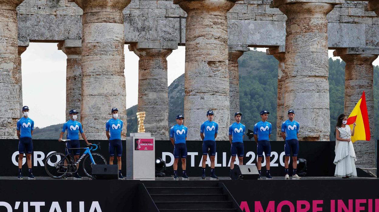 Presentación del equipo español Movistar