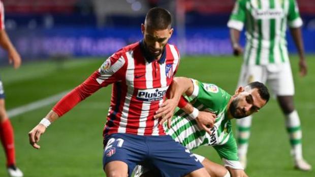 Carrasco, baja ante el Salzburgo por una lesión muscular