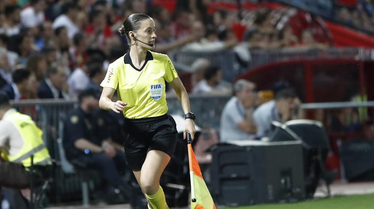 Guadalupe Porras durante un partido