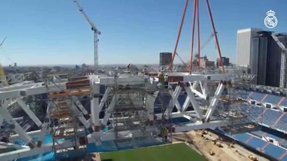 Así van las obras del estadio Santiago Bernabéu