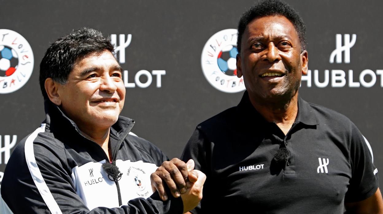 Pelé, Di Stefano, Cruyff y Maradona: cuatro leyendas, una sola plaza
