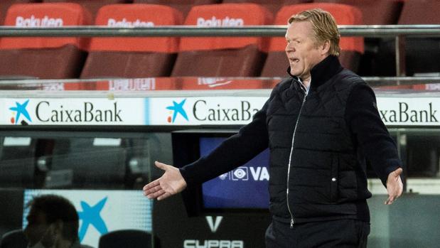 Koeman: «Messi está alegre y no tiene molestias ni dudas»