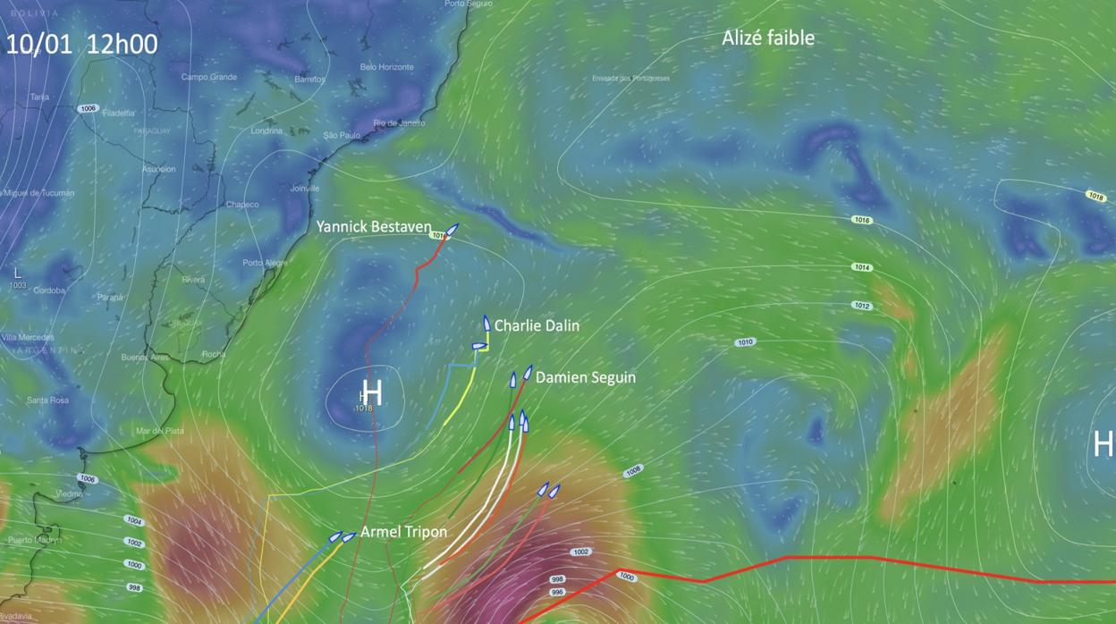 «Maître Coq IV» desacelera y «Apivia» y «LinkedOut» le recortan casi 200 millas