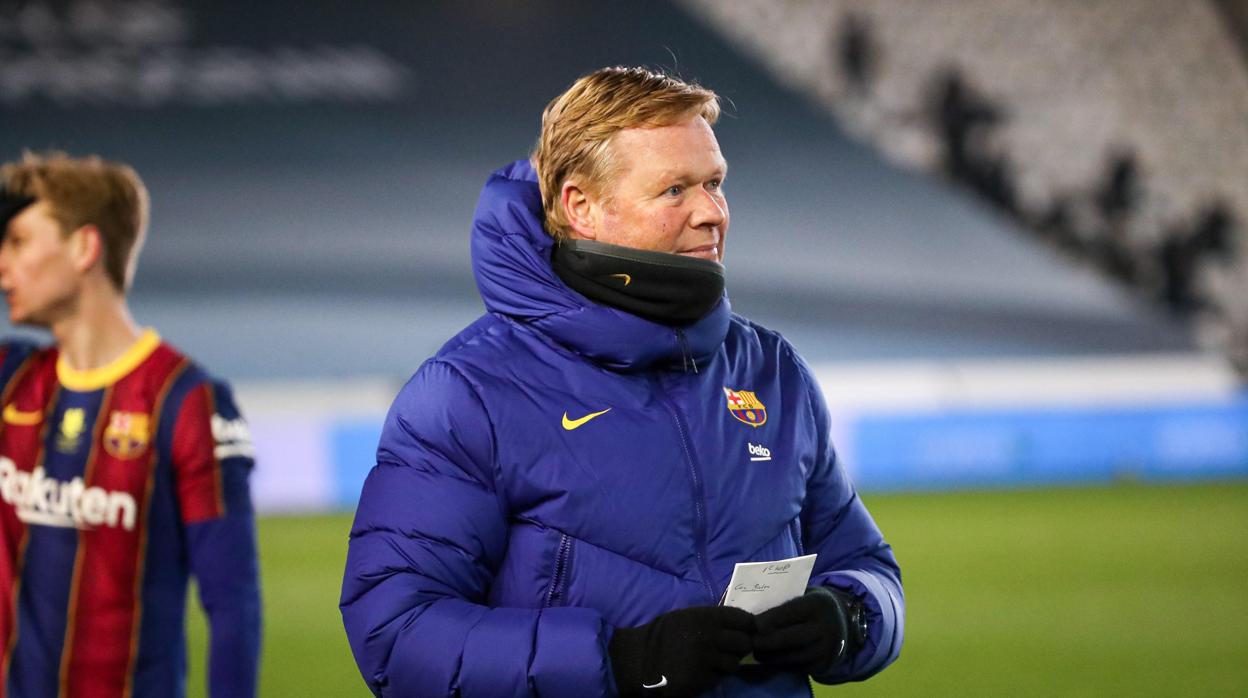 Ronald Koeman durante la Supercopa de España