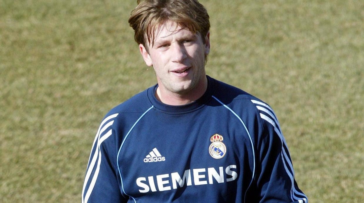 Cassano, en un entrenamiento del Real Madrid