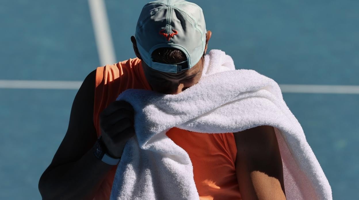 Nadal, durante un entrenamiento