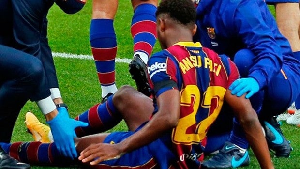 Peligra la temporada para Ansu Fati por una recaída en su rodilla