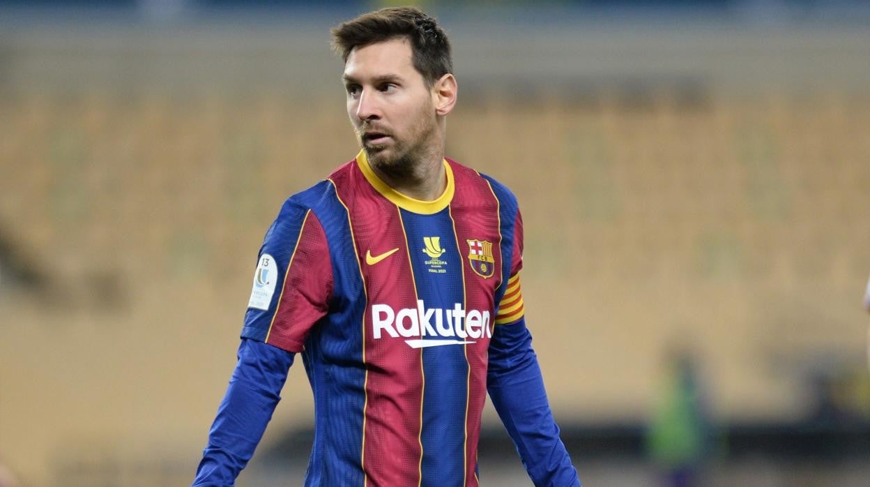 Leo Messi, durante un partido con el Barcelona