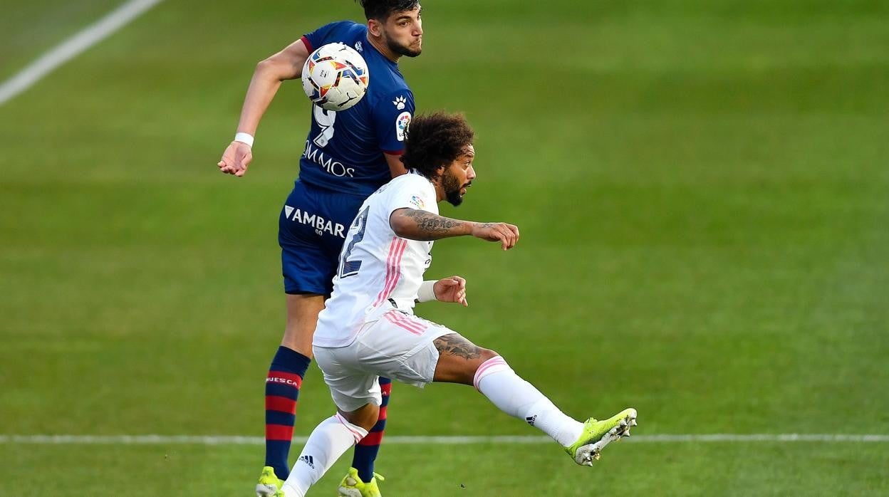 Marcelo jugó media hora en Huesca y espera ser titular mñana ante el Getafe