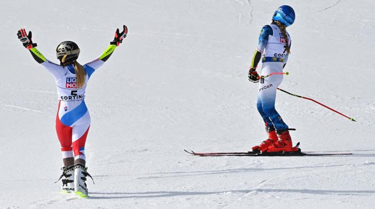 Lara Gut arrebata la gloria a Shiffrin por dos centésimas